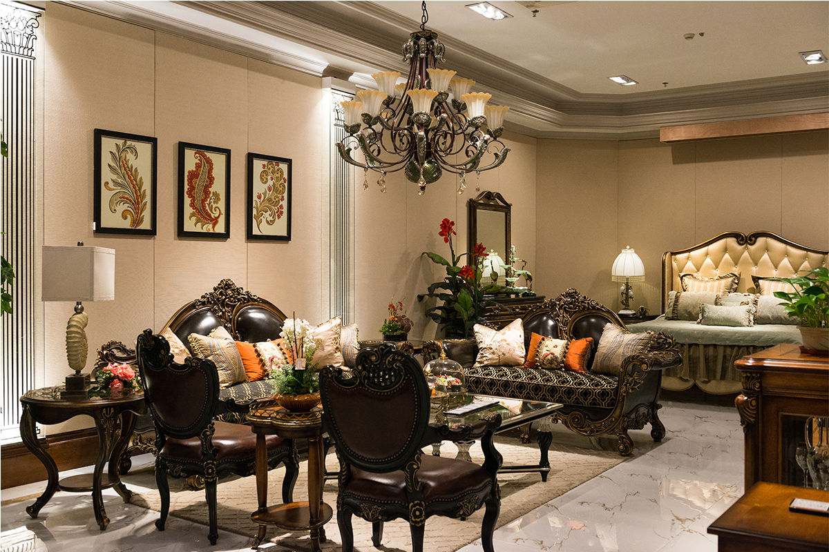 高檔美式家具客廳沙發