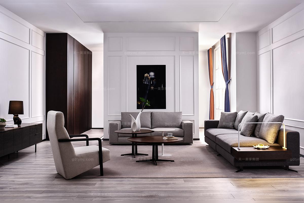 高檔簡奢風格客廳沙發(fā)組合