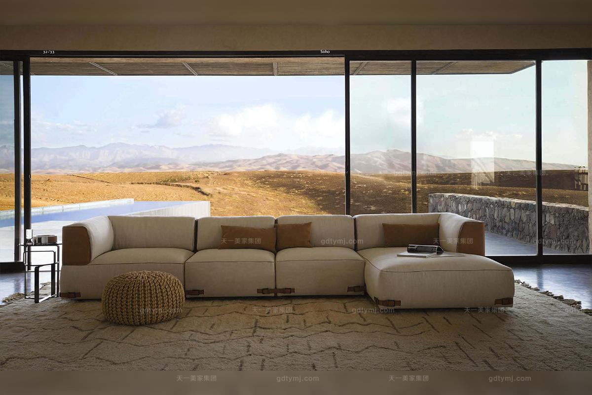頂級奢侈家具轉角沙發