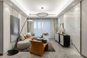 江蘇揚州現代時尚簡約風格家具樣板間項目落地實拍案例完工!