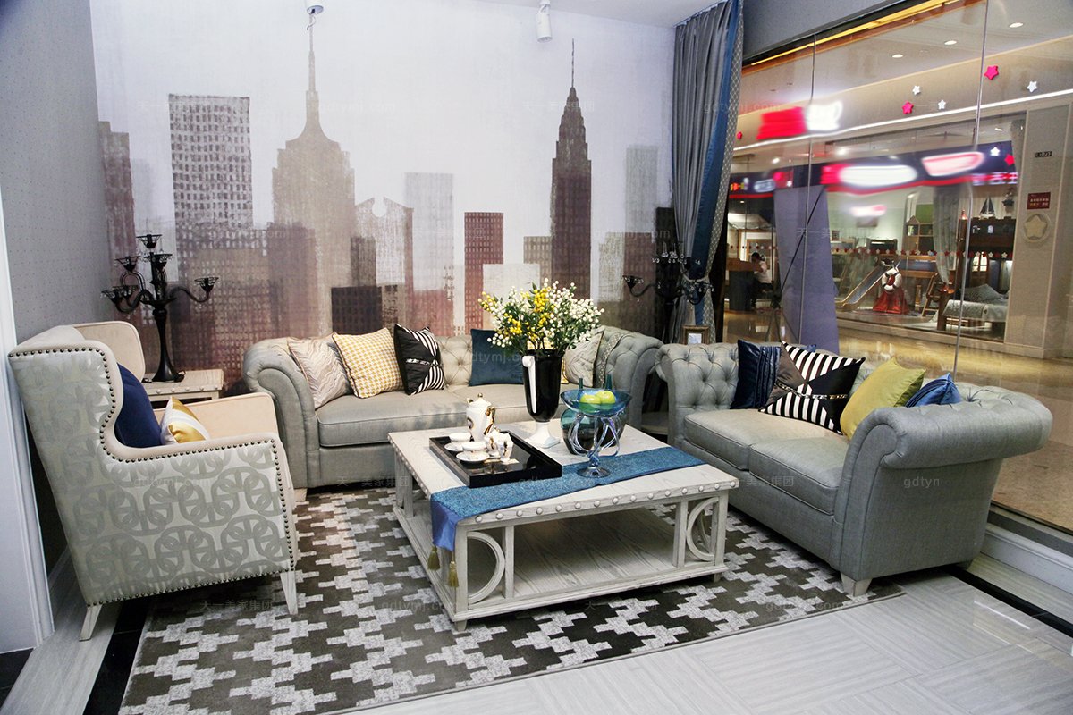 高檔美式沙發組合