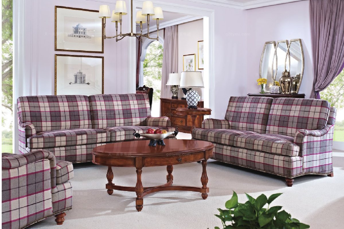 高檔美式雙人沙發