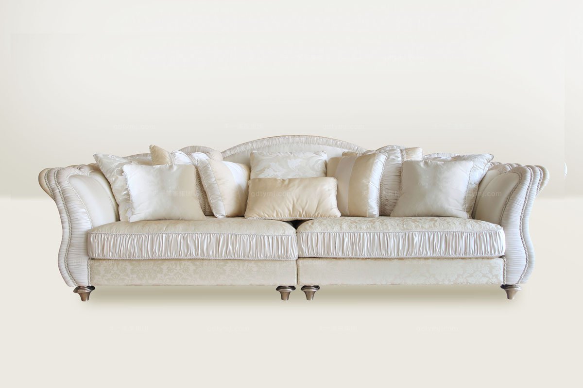 時尚簡歐白色沙發