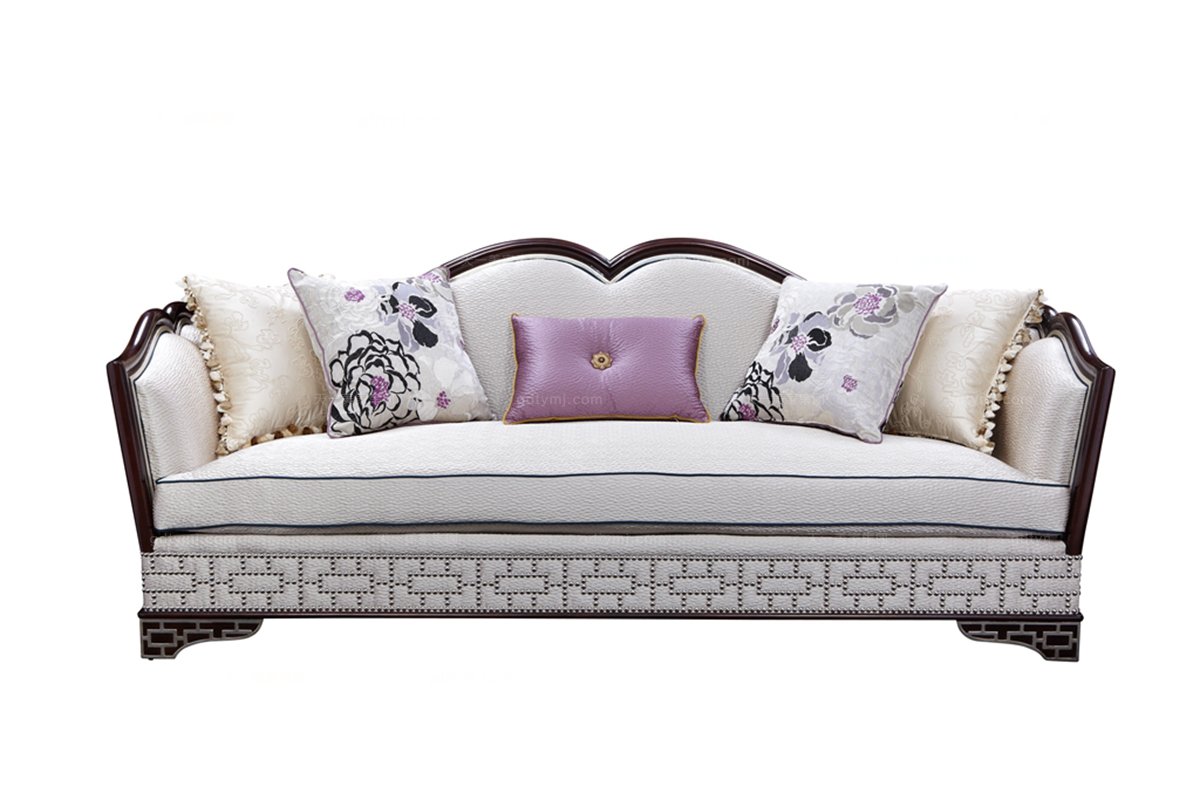 歐式實木雕花沙發