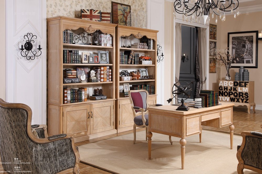 法式書(shū)柜、書(shū)桌