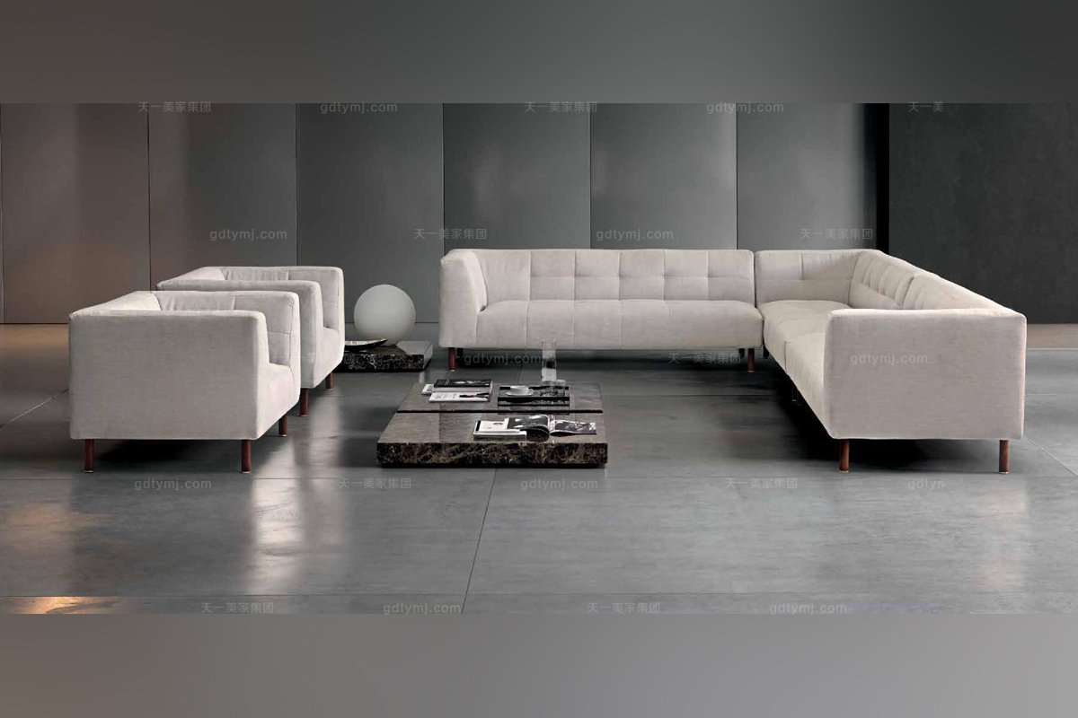 意大利白色轉角沙發