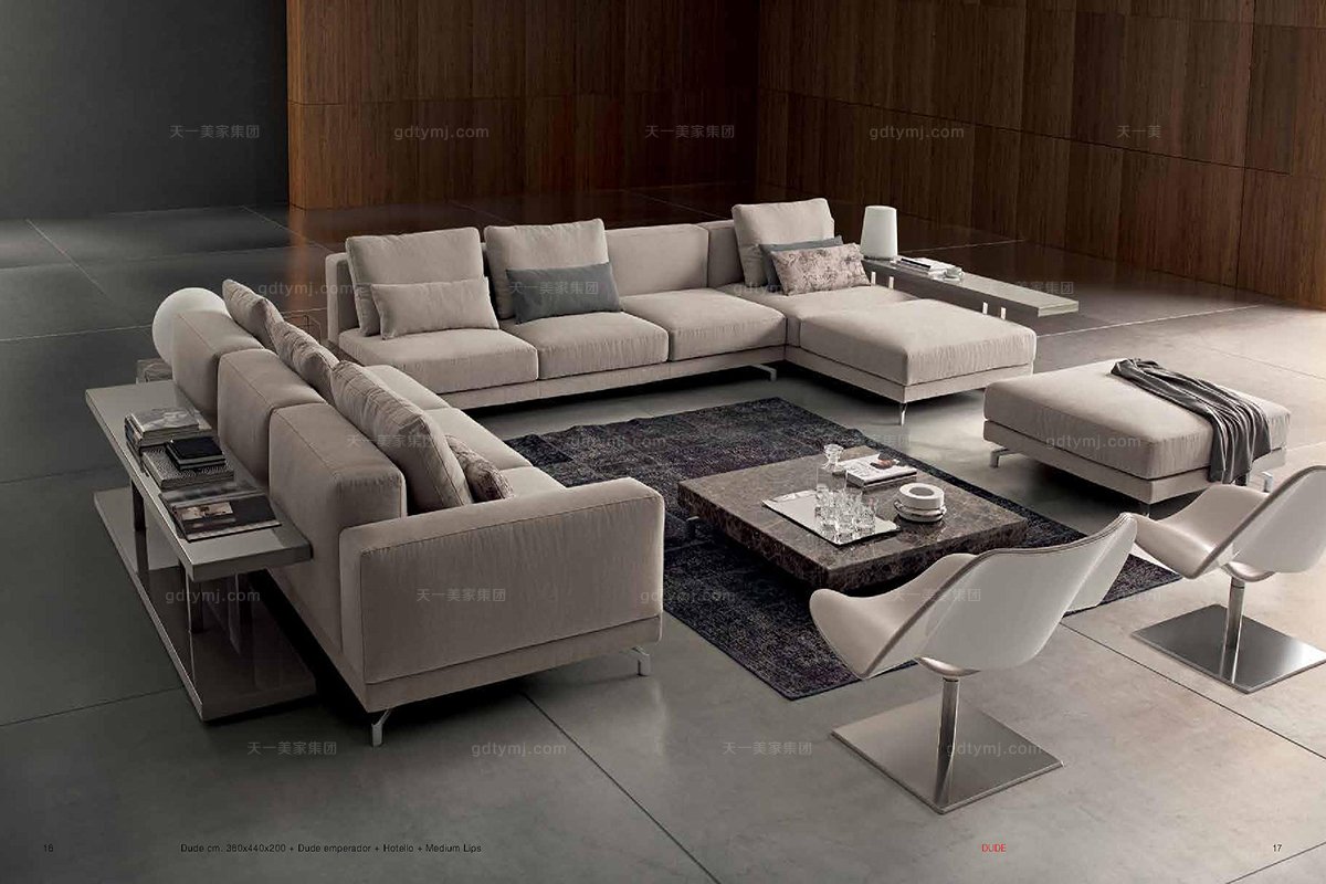 意大利現代拼接沙發組合